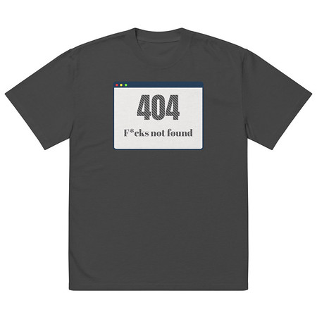 [ID: 713-G7] 404 Oversized Faded T-Shirt