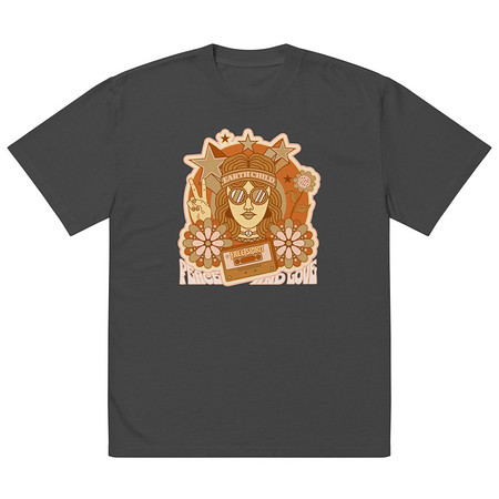 [ID: 713-G11] 60s tee design Oversized Faded T-Shirt