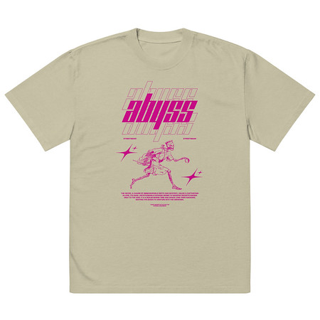 [ID: 713-G21] Abyss Oversized Faded T-Shirt