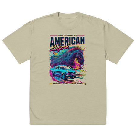 [ID: 713-G74] American Legend Oversized Faded T-Shirt