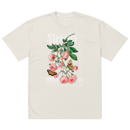 [ID: 713-G95] Apathy Oversized Faded T-Shirt