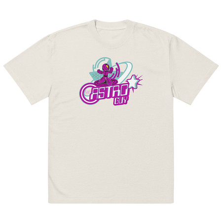 [ID: 713-G107] astro guy Oversized Faded T-Shirt