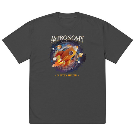 [ID: 713-G111] Astronomy in Every Thread Oversized Faded T-Shirt