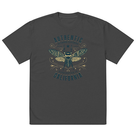 [ID: 713-G115] Authentic Outdoor Co. - Insect Oversized Faded T-Shirt