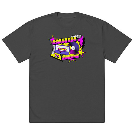 [ID: 713-G123] Back to 90s Oversized Faded T-Shirt