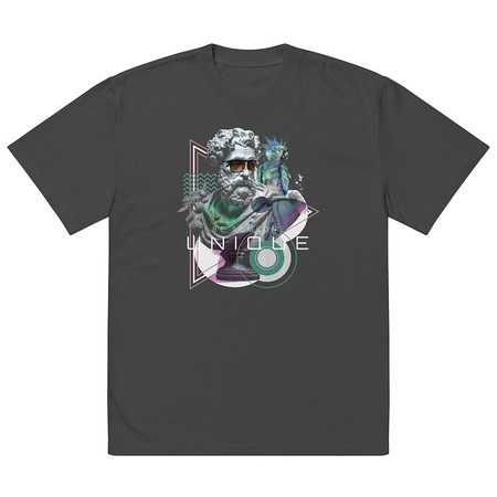[ID: 713-G160] Be Someone Unique Oversized Faded T-Shirt