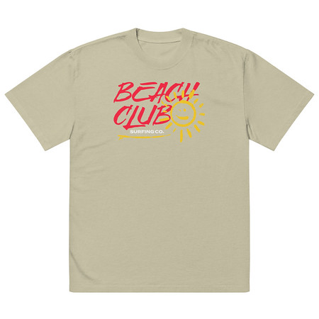 [ID: 713-G165] Beach Club Oversized Faded T-Shirt