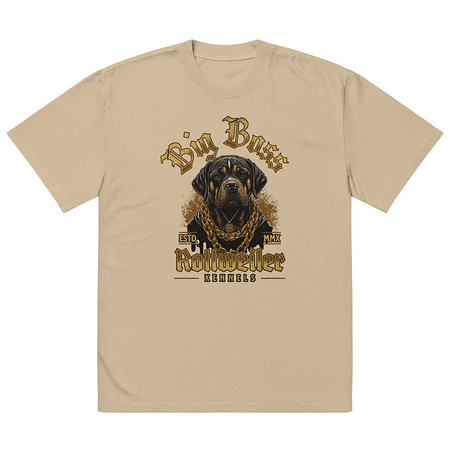 [ID: 713-G201] Big Boss Kennels Oversized Faded T-Shirt