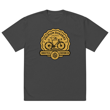 [ID: 713-G207] Bikecycle Station Co. - Sports Oversized Faded T-Shirt