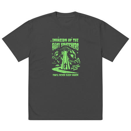 [ID: 713-G247] Body Snatchers - UFO Invasion Oversized Faded T-Shirt
