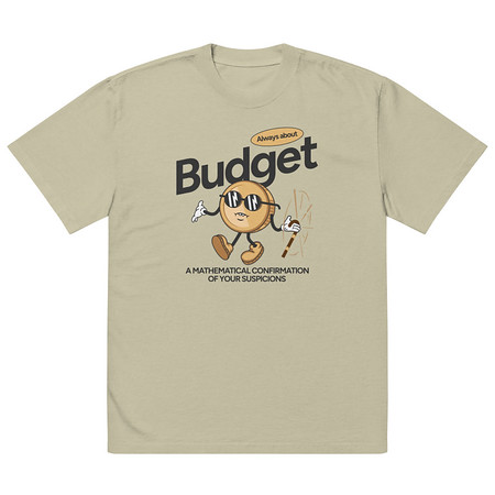 [ID: 713-G294] Budget Oversized Faded T-Shirt