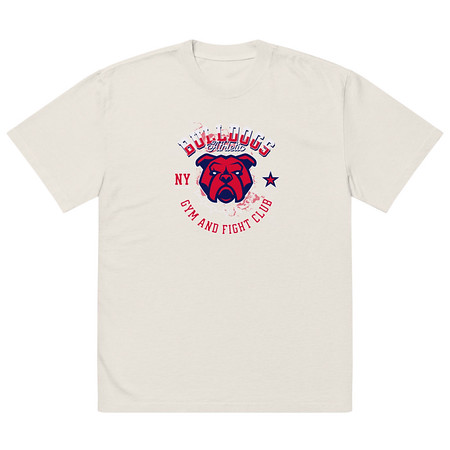 [ID: 713-G295] Bulldogs Athletic - Sports Apparel Oversized Faded T-Shirt
