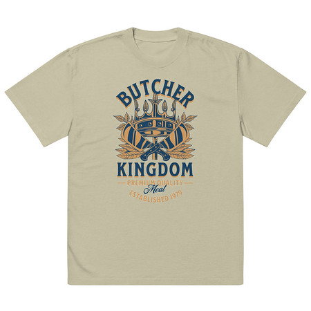 [ID: 713-G301] Butcher Kingdom - Royal Oversized Faded T-Shirt