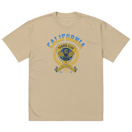 [ID: 713-G319] CALIFORNIA TENNIS PROFESSIONALS Oversized Faded T-Shirt