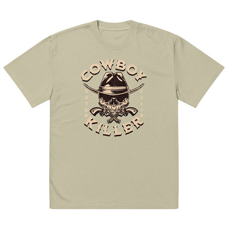 [ID: 713-G428] COWBOY KILLER Oversized Faded T-Shirt