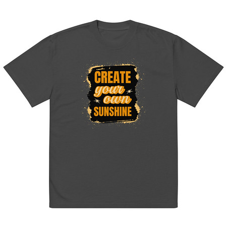 [ID: 713-G432] Create your own Sunshine Oversized Faded T-Shirt