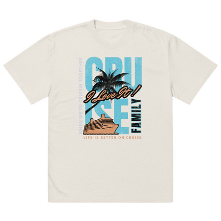 [ID: 713-G440] Cruise Ship Oversized Faded T-Shirt