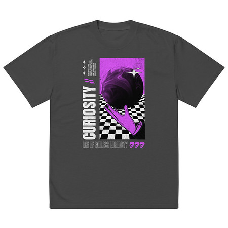 [ID: 713-G442] Curiosity Streetwear Oversized Faded T-Shirt