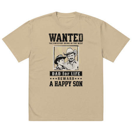 [ID: 713-G461] Dad Wanted Oversized Faded T-Shirt