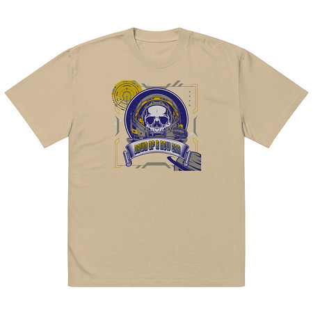 [ID: 713-G469] DAWN OF A NEW ERA Oversized Faded T-Shirt