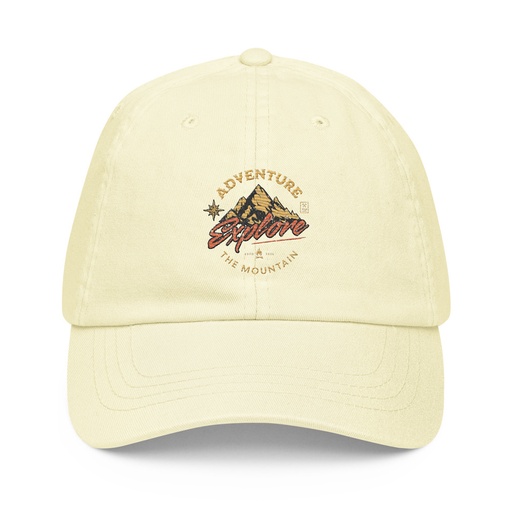 [ID: 481-G30] Adventure Explore The Mountain Pastel Baseball Hat