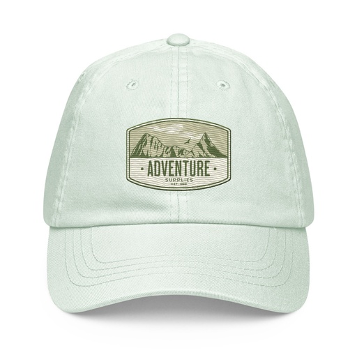 [ID: 481-G32] Adventure Supplies - Mountain Pastel Baseball Hat