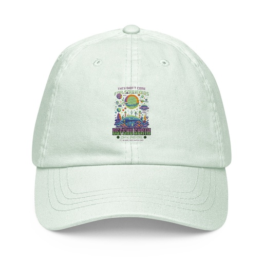 [ID: 481-G38] Alien Invasion Pastel Baseball Hat