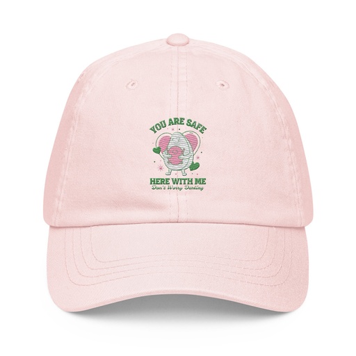[ID: 481-G118] Avo Love - Typographic Cartoon Streetwear Pastel Baseball Hat