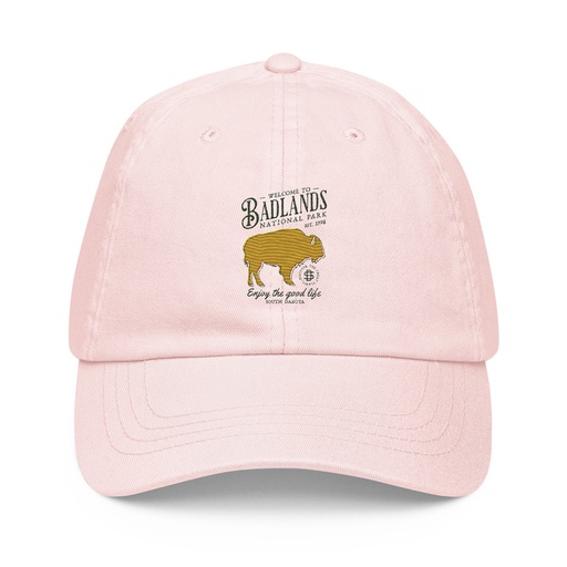 [ID: 481-G131] Badlands National Park - Bison Pastel Baseball Hat