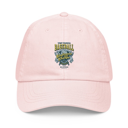 [ID: 481-G141] Baseball Conference Championships - Athlectic Badge Pastel Baseball Hat