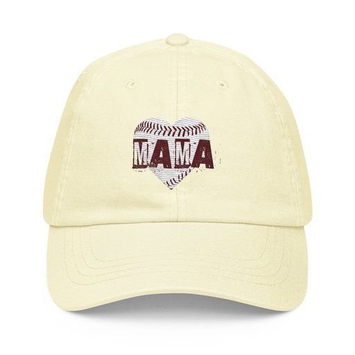 [ID: 481-G142] Baseball MAMA Pastel Baseball Hat