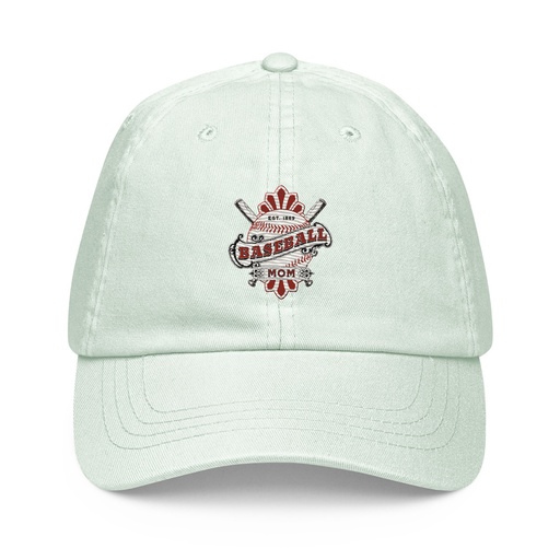 [ID: 481-G144] Baseball Mom Pastel Baseball Hat