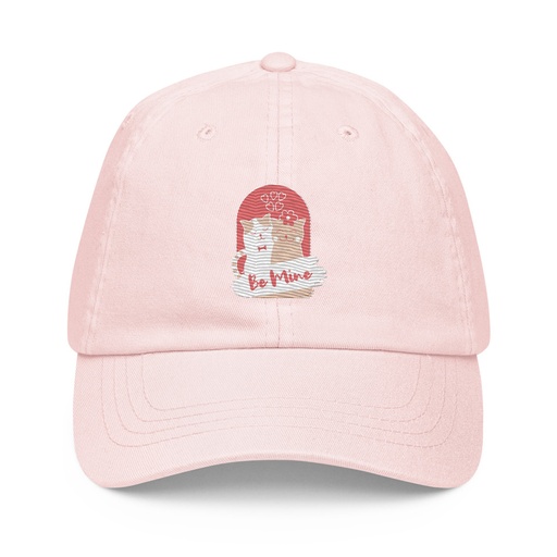 [ID: 481-G157] Be Mine - Cute Cat Couple Pastel Baseball Hat