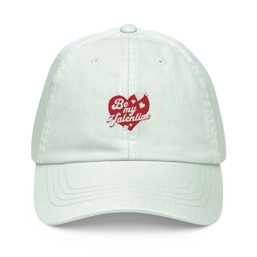 [ID: 481-G158] Be my Valentine - Love Heart Pastel Baseball Hat