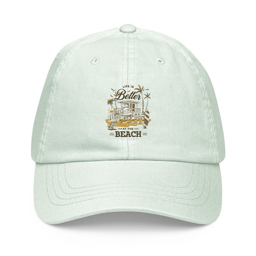 [ID: 481-G167] Beach Life - Outdoor Pastel Baseball Hat