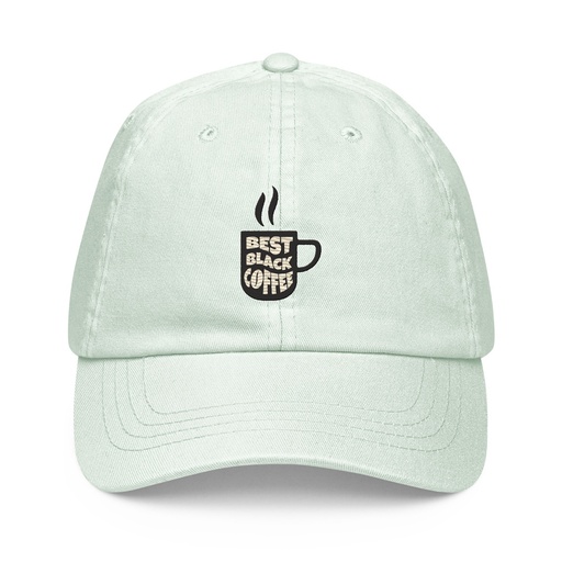 [ID: 481-G185] Best Black Coffee - Hot Cup Pastel Baseball Hat