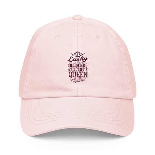 [ID: 481-G209] Bingo Queen - Retro Crown Pastel Baseball Hat