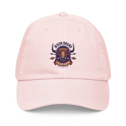 [ID: 481-G211] Bison Brand Leather - Animal Pastel Baseball Hat