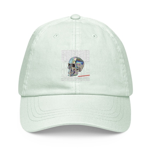 [ID: 481-G213] Black 3D Skull Pastel Baseball Hat