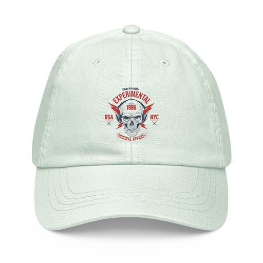 [ID: 481-G231] Blacksmith Experimental - Rock Skull Pastel Baseball Hat