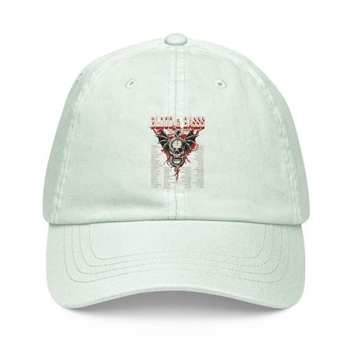[ID: 481-G236] Blood & Basss - Snake and Skull Pastel Baseball Hat