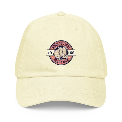 [ID: 481-G265] Born to Fight - Fist Pastel Baseball Hat