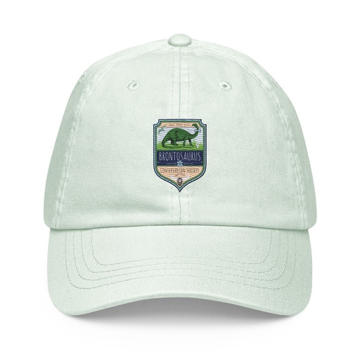 [ID: 481-G288] Brontosaurus Conservation Society Pastel Baseball Hat