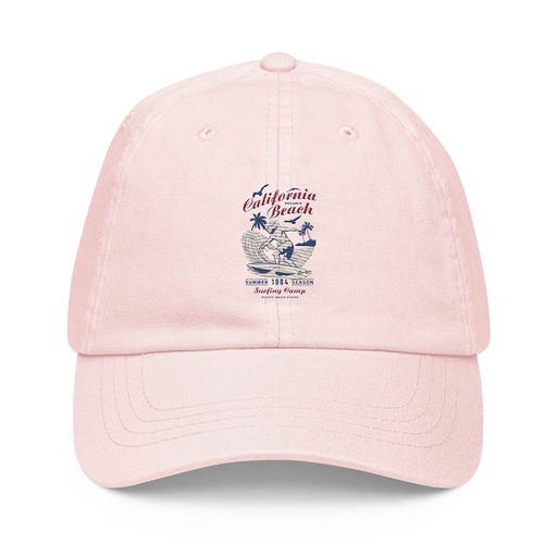 [ID: 481-G313] California Beach Surfing Pastel Baseball Hat