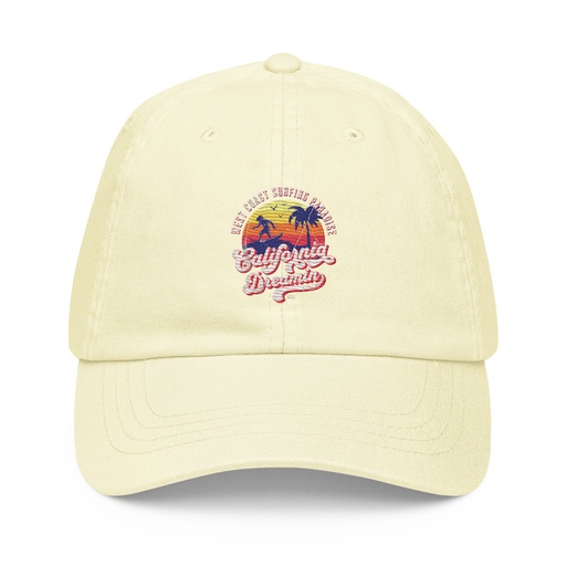 [ID: 481-G316] California Dreamin - Beach & Surf Pastel Baseball Hat