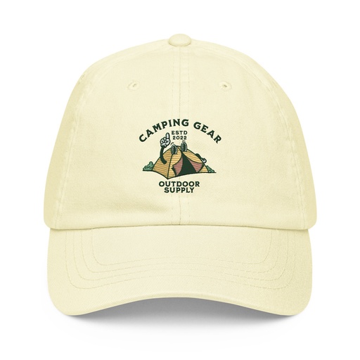 [ID: 481-G326] Camping Gear Pastel Baseball Hat