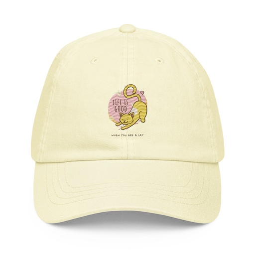 [ID: 481-G338] Cat Life - Humor Pastel Baseball Hat