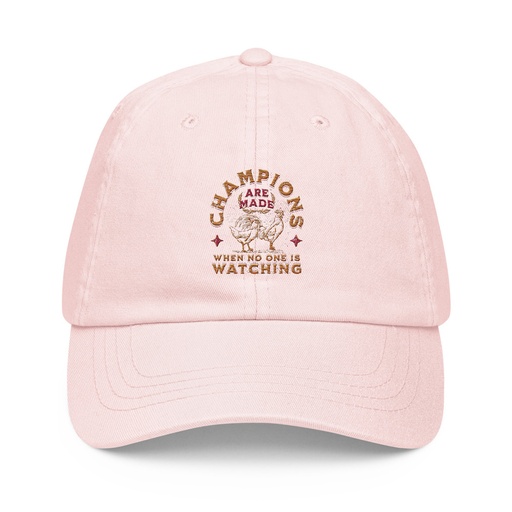 [ID: 481-G357] Champions Are Made When No One Is Watching - Sports Pastel Baseball Hat