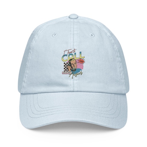 [ID: 481-G383] Classic Retro Illustrative Portrait Men Calling Pastel Baseball Hat