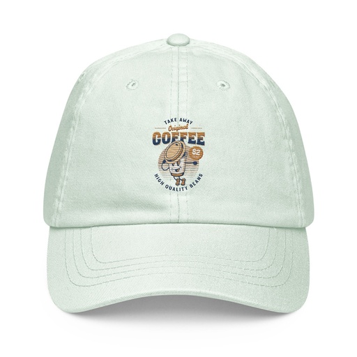 [ID: 481-G398] Coffee Cup - Comics Mascot Pastel Baseball Hat